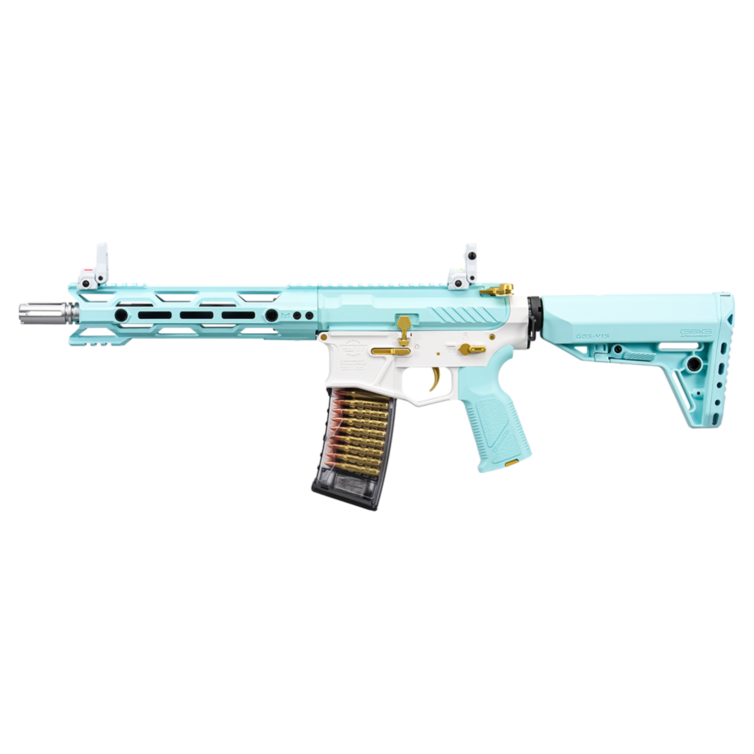 GuayGuay CM16 STEALTH 556 Macaron Blue AEG Airsoft Tüfek